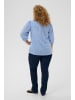 KAFFE curve Kurzarm-Bluse KCkarlia Regular fit in Vista Blue