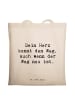 Mr. & Mrs. Panda Tote Bag Spruch Trennung von den Eltern mit Spruch in Creme