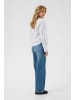 Kaffe Langarm - Hemd KAosita Loose fit in White/Black oxford stripe