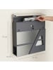 HOMCOM Briefkasten in Dunkelgrau 37L x 10B x 37H cm