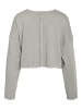 Noisy may Kurzes Sweatshirt mit Naht Details Crop Top in Grau
