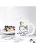 Mr. & Mrs. Panda Glas Pinguin Gartenarbeit mit Spruch in Transparent