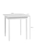 HOMCOM Esstisch-75L x 75B x 76H cm-Weiß