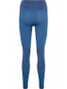 Hummel Hummel Leggings Hmlclea Yoga Damen Atmungsaktiv Schnelltrocknend Nahtlosen in RIVIERA/INSIGNIA BLUE MELANGE