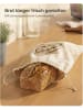 Praknu Gusseisen Brottopf Set Rechteckig 3L mit Gärkörbchen & Leinenbeutel