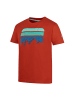 Trollkids Funktionsshirt Falketind T in red clay/mystic blue