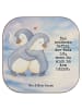 Mr. & Mrs. Panda Tischschoner Pinguine Kuscheln Design mit Spruch in Weiß