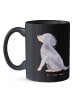 Mr. & Mrs. Panda Kaffeetasse Gordon Setter Freude mit Spruch in Schwarz