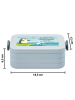 Mr. & Mrs. Panda Bento Box Pinguin Surfer Design mit Spruch in Blau Pastell