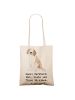 Mr. & Mrs. Panda Tasche Sankt Bernhard mit Spruch in Creme
