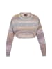 myMo Women Sweater in blue multicolor