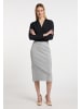 DreiMaster Klassik Damen Strickrock in Grau Melange