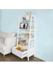 SoBuy Bücherregal in Weiß - (B)64 x (H)160 x (T)40cm