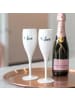 koziol CHEERS No. 1 - LOVE EDITION * - Sektglas 2er-Set mit Druck in cotton white