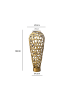 FineBuy Vase in Gold / Aluminium / 24x24x60