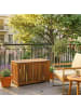 relaxdays Gartenbox in Natur - (B)90 x (H)60 x (T)50 cm