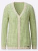 WITT WEIDEN Strickjacke in reseda-sand-gemustert