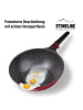 Stoneline Imagination PLUS Wok 30 cm, mit abnehmbarem Griff in Rot