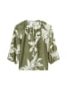 Marc O'Polo Print-Bluse regular in multi/forest moss