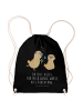 Mr. & Mrs. Panda Stoffbeutel Mops Verliebt mit Spruch in Schwarz
