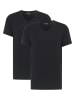 Mustang Doppelpack T-Shirt in Schwarz