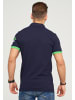 behype Poloshirt MONACO in Navy-Green