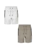 name it Shorts 2er-Set Regular Fit Sweat Sommer Hose in Steingrau