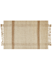 Beliani Geflochtener Teppich YELMEZ in Beige - (W) 160 x (H) 1.5 x (L) 230 cm