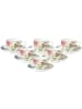 Villeroy & Boch 6er Set Kaffeetassen mit Untertassen Amazonia 150 ml bunt in bunt
