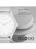 Oozoo Analog-Armbanduhr Oozoo Timepieces silber groß (ca. 40mm)