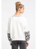 IZIA Damen Strick Pullover in Wollweiss