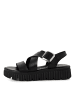 Tamaris Plateau Sandaletten in Schwarz