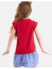 Denokids Kleid Cat & Heart in Red