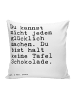 Mr. & Mrs. Panda Kissen Du kannst nicht jeden... mit Spruch in Weiß