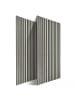 relaxdays 2 x Akustikpaneele in Hellgrau - (B)60 x (H)120 cm