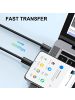 Platyne USB-C-auf-USB-C-Kabel in Schwarz