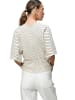 Zero  Bluse gestreift mit Fledermausärmeln in CreamBlack