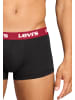 Levi´s Boxershorts LEVIS Men Repeat Logo Trunk 2P in Black/Red