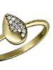 GoldDream 333 Gelbgold - 8 Karat Damen Ringe Blatt Fingerring  60 (19,1)