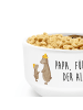 Mr. & Mrs. Panda Frühstücksbowl Bären mit Hut mit Spruch in Weiß