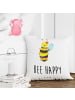 Mr. & Mrs. Panda Kopfkissen Biene Happy mit Spruch in Weiß