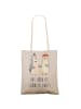 Mr. & Mrs. Panda Beutel Tasche Pinguin Heirat mit Spruch in Grau Pastell