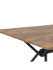 Beliani Esszimmertisch AMSTERDAM in Braun/Schwarz - (W) 90 x (H) 75 x (L) 160 cm