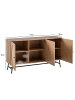 FineBuy Sideboard in Braun / Spanplatte / 140x39x80