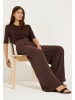More & More stylishe, weite Hose in chocolate