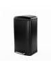 5five Simply Smart Müllbehälter mit Pedal ARIANE, 20 l in Schwarze Matte, 29,5 x 53,3 x 30 cm
