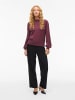 Vila Strickpullover in Fig