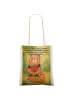 Mr. & Mrs. Panda Shopping Bag Roter Panda Design mit Spruch in Weiß