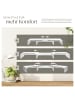 tectake Monitorständer Bozen 79 - 115 x 27 x 10,5 cm, weiß