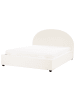 Beliani Doppelbett VAUCLUSE in Weiß - (W) 174 x (H) 112 x (L) 214 cm